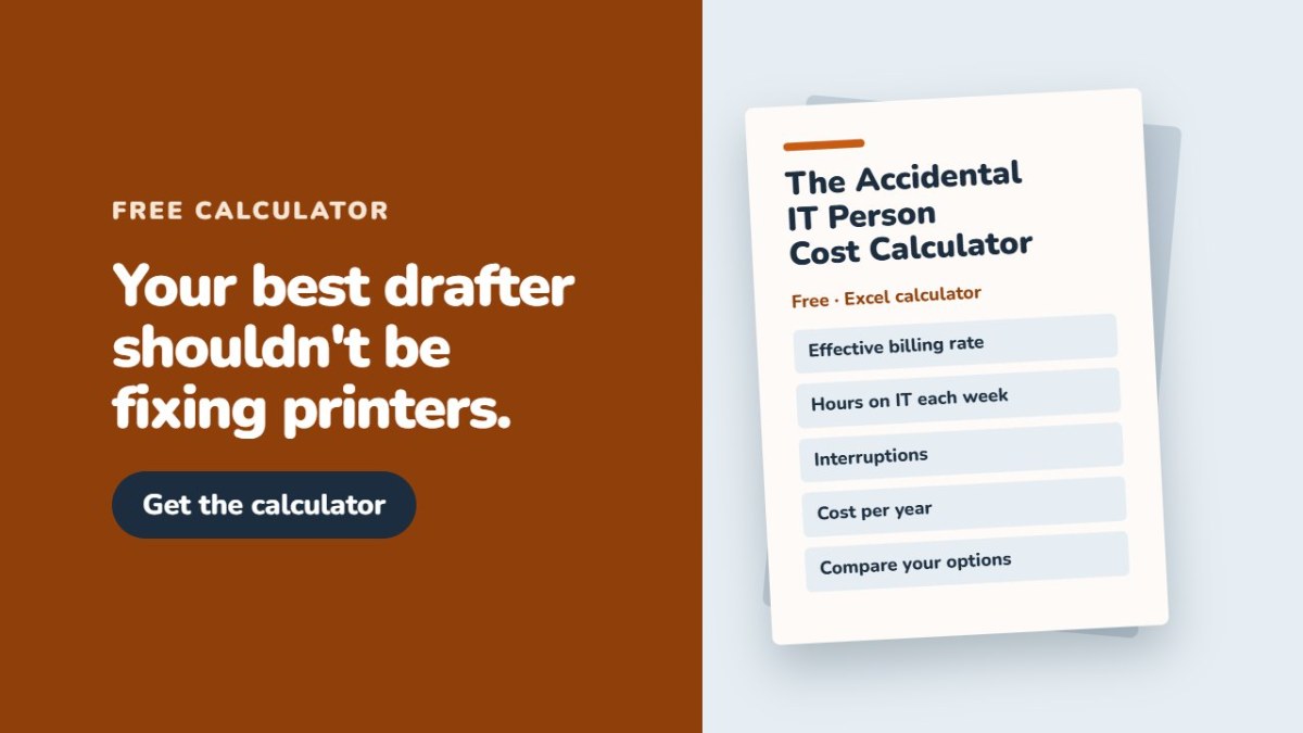 Accidental IT Person Cost Calculator