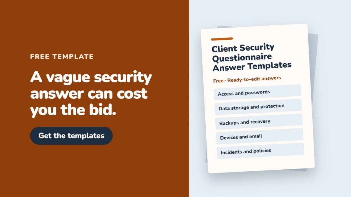 Client Security Questionnaire Templates