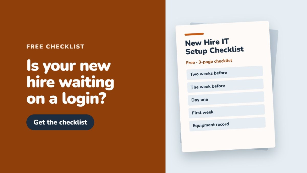 New Hire IT Setup Checklist